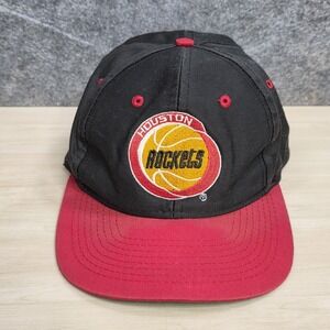 Vintage Competitor Houston‎ Rockets Snap Back Hat Old Logo Fading